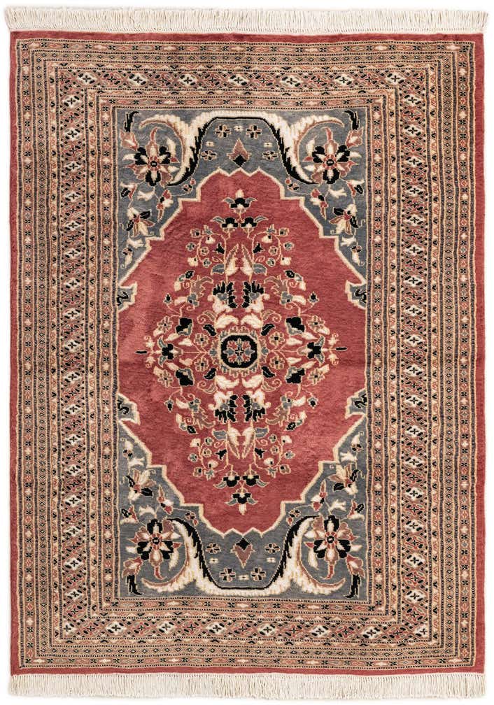 4' 2 x 5' 9 Hand Knotted Bokhara Oriental Rug