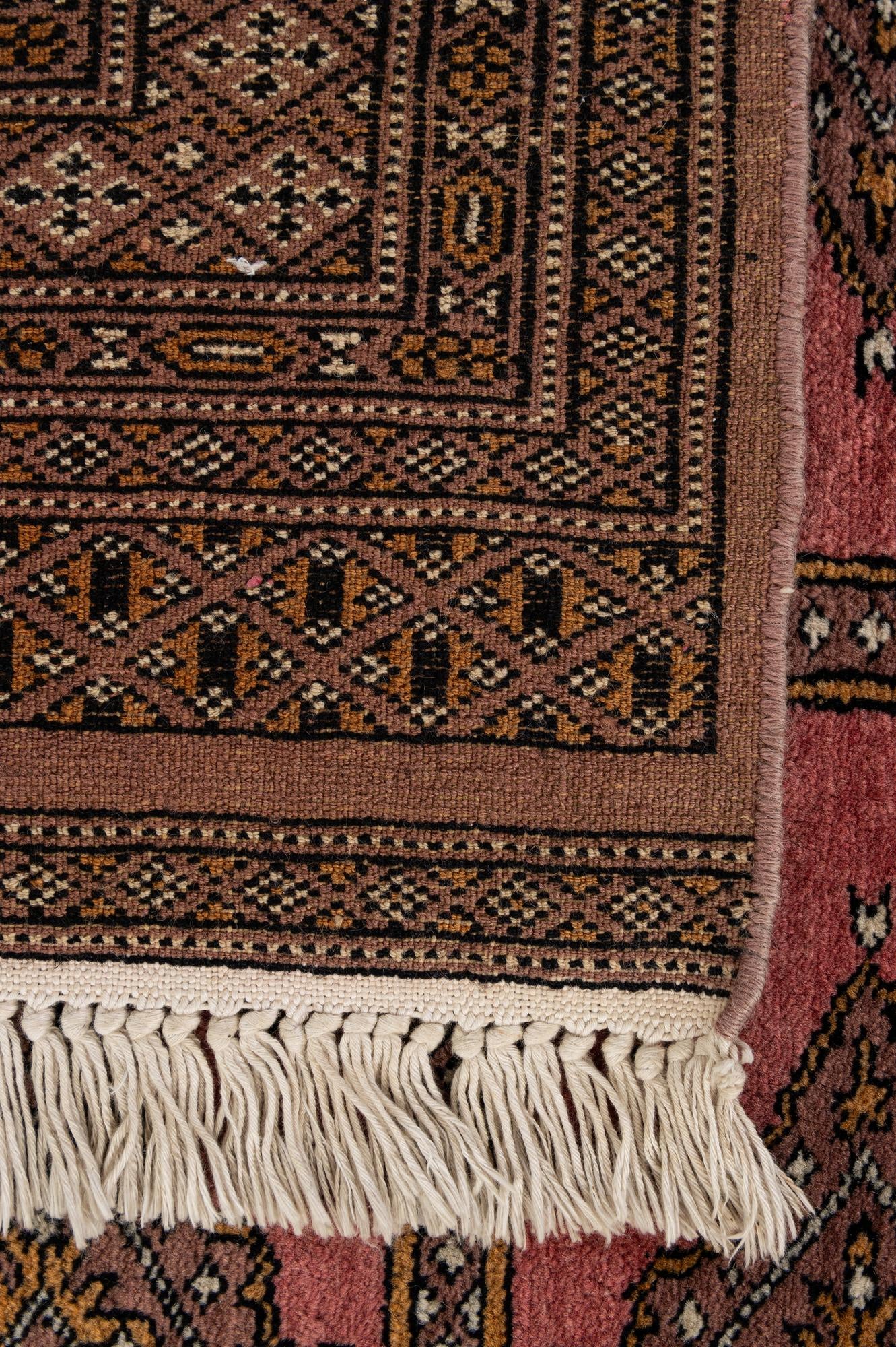 4' 3 x 6' 4 Hand Knotted Bokhara Oriental Wool Rug