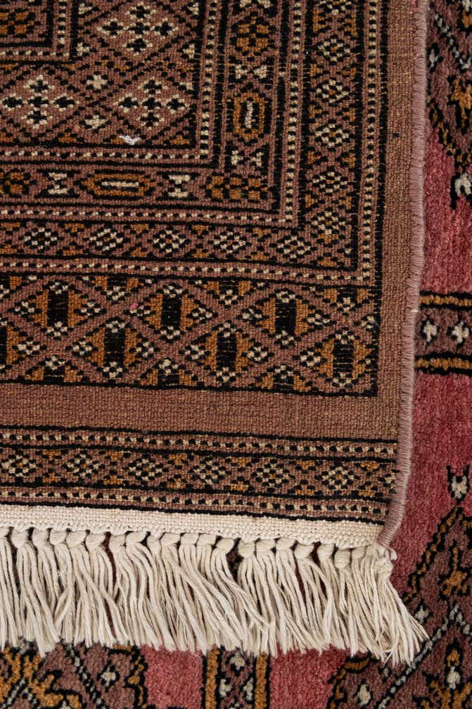 4' 3 x 6' 4 Hand Knotted Bokhara Oriental Wool Rug