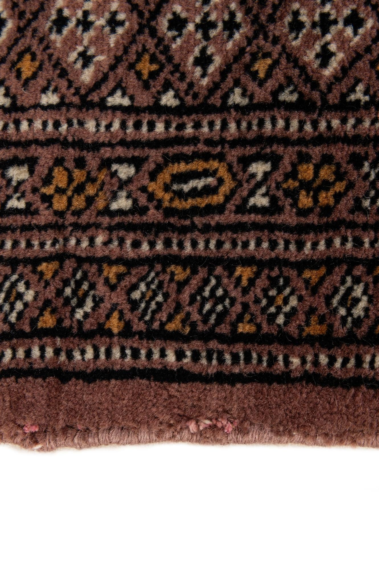 4' 3 x 6' 4 Hand Knotted Bokhara Oriental Wool Rug