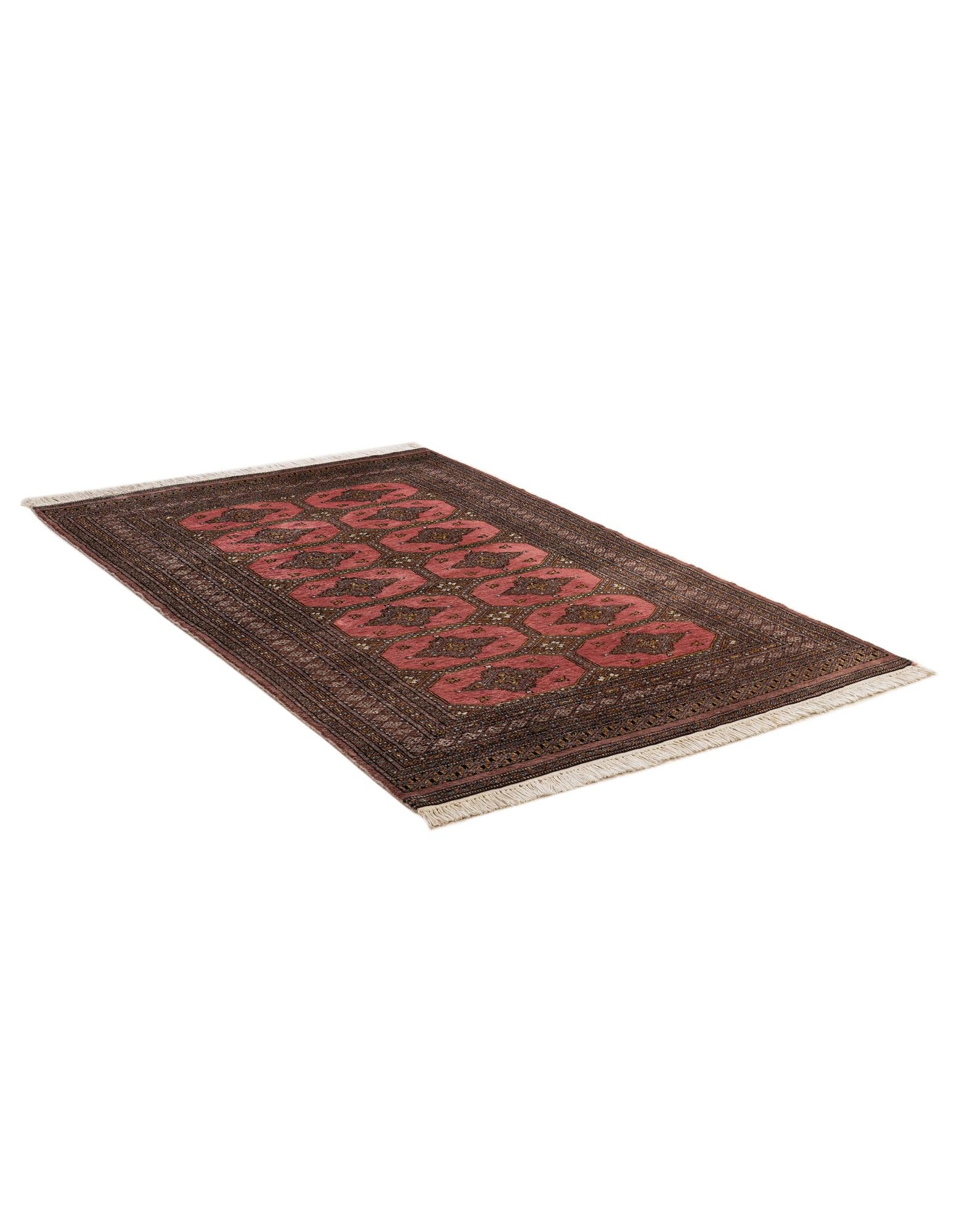 4' 3 x 6' 4 Hand Knotted Bokhara Oriental Wool Rug