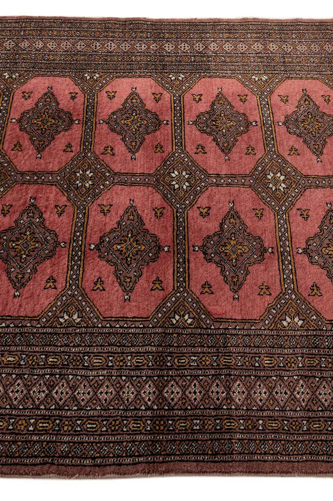 4' 3 x 6' 4 Hand Knotted Bokhara Oriental Wool Rug