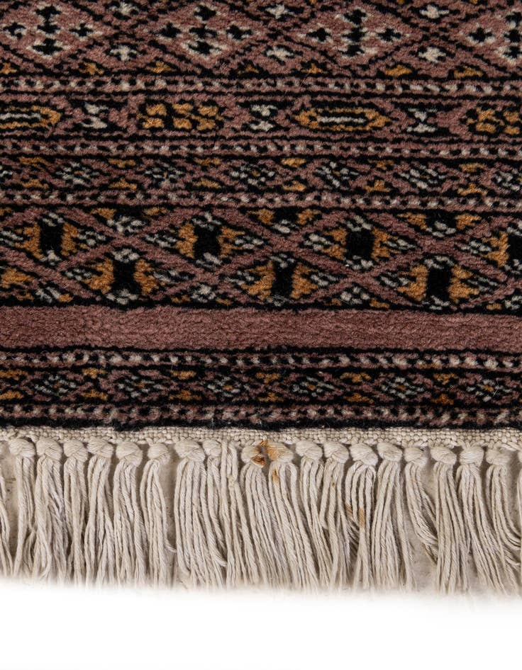 Detail image of 4' 3 x 6' 4  Hand Knotted Bokhara Oriental Wool Rug