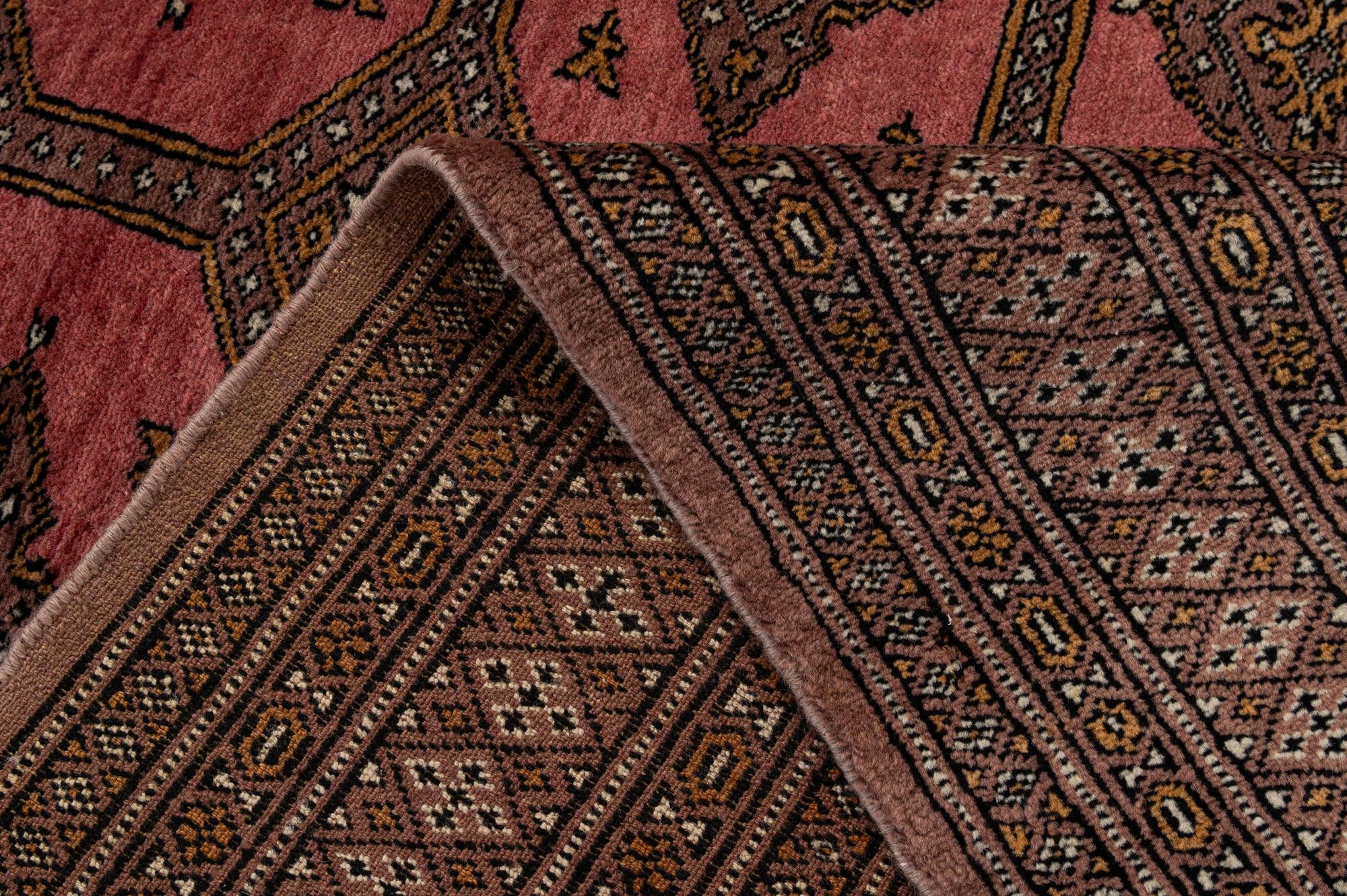 4' 3 x 6' 4 Hand Knotted Bokhara Oriental Wool Rug