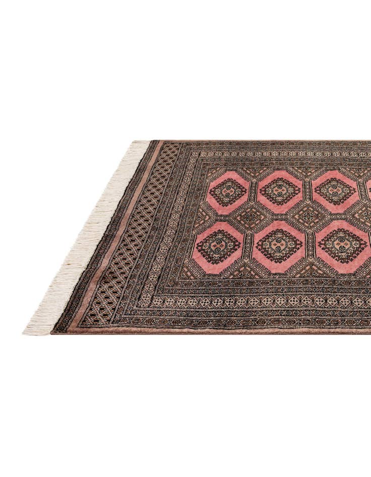 Detail image of 4' 2 x 6' 1 Hand Knotted Bokhara Oriental Wool Rug