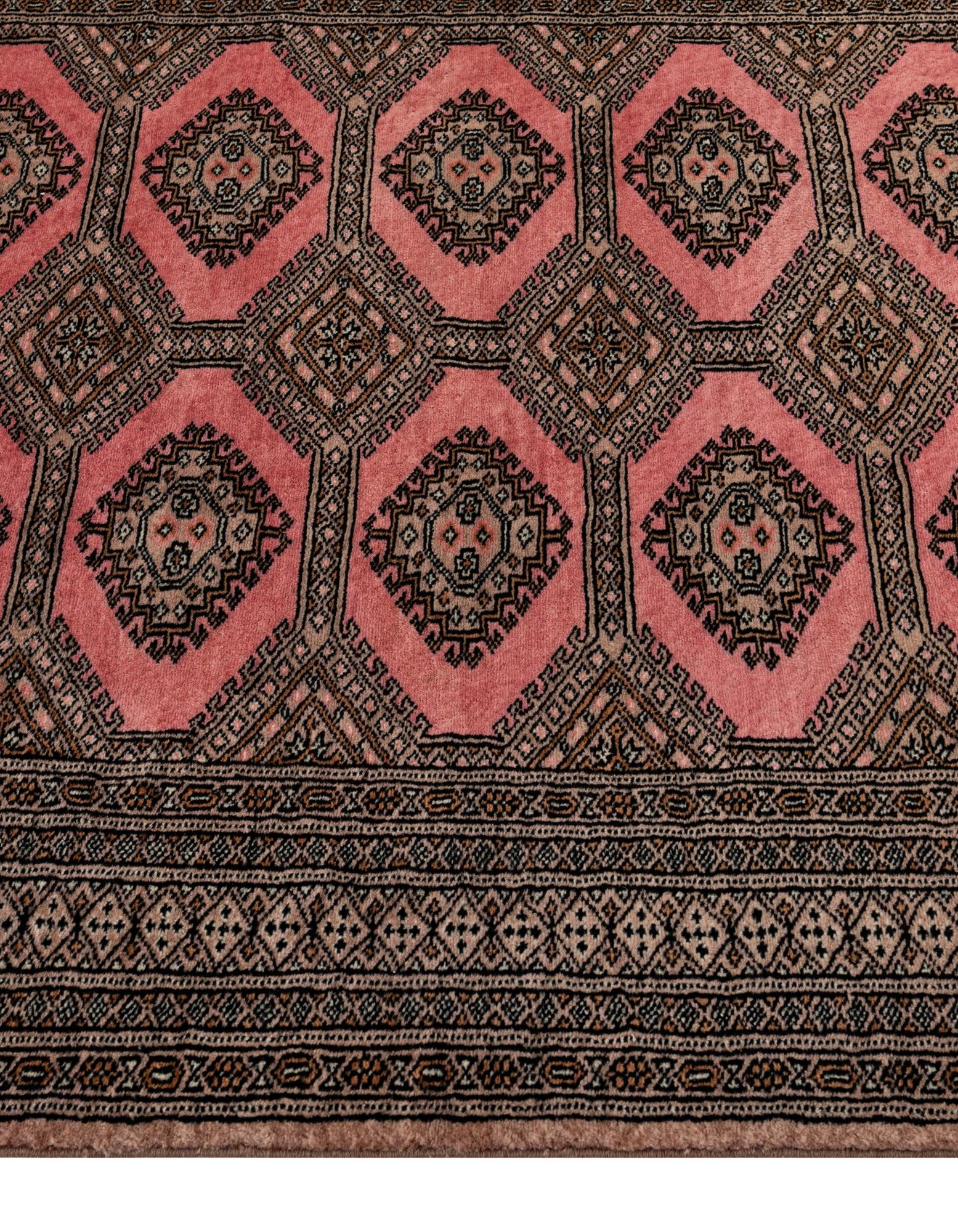 4' 2 x 6' 1 Hand Knotted Bokhara Oriental Wool Rug