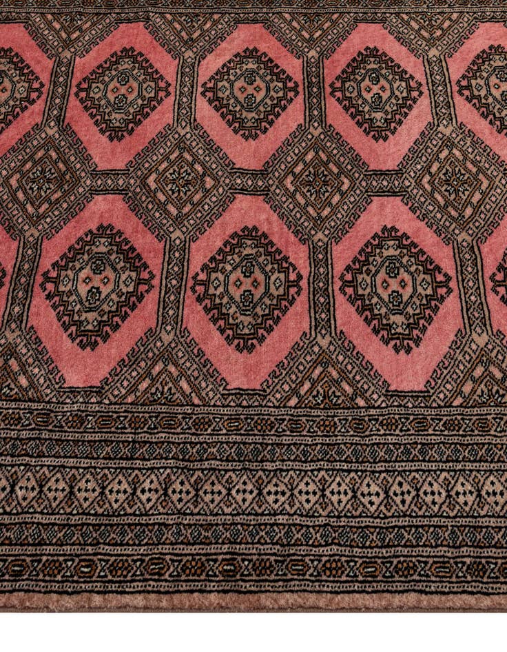 Detail image of 4' 2 x 6' 1 Hand Knotted Bokhara Oriental Wool Rug