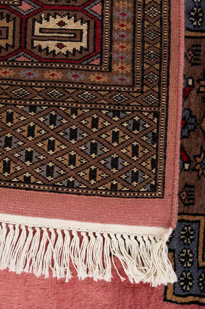 4' 3 x 6' 4 Hand Knotted Bokhara Wool Rug