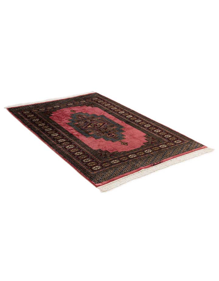 4' 3 x 6' 4 Hand Knotted Bokhara Wool Rug