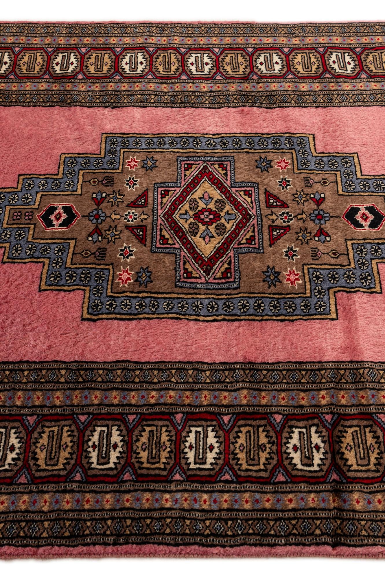 4' 3 x 6' 4 Hand Knotted Bokhara Wool Rug