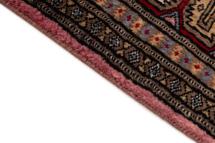 Detail image of 4' 3 x 6' 4 Hand Knotted Bokhara Wool Rug