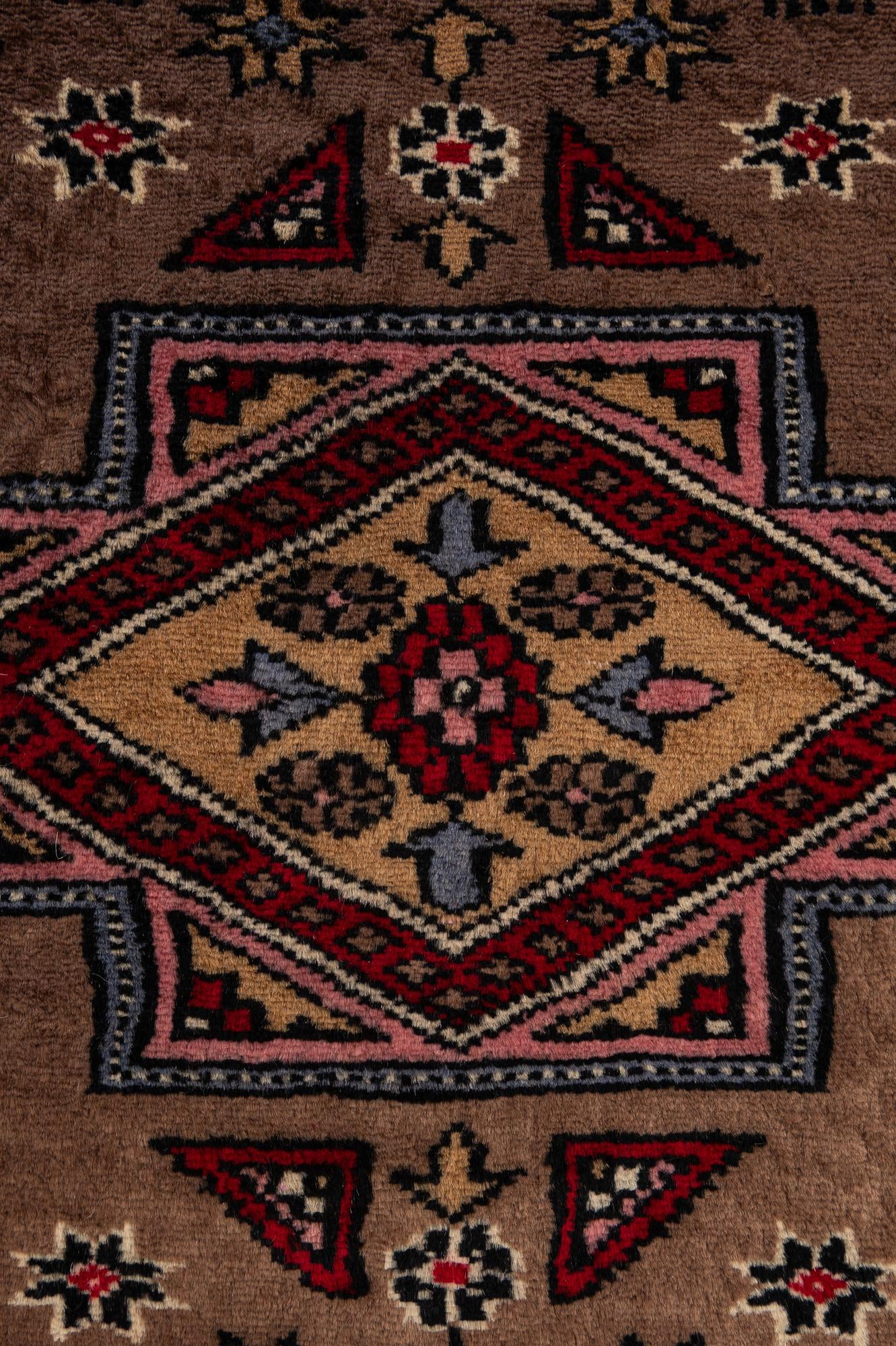 4' 3 x 6' 4 Hand Knotted Bokhara Wool Rug