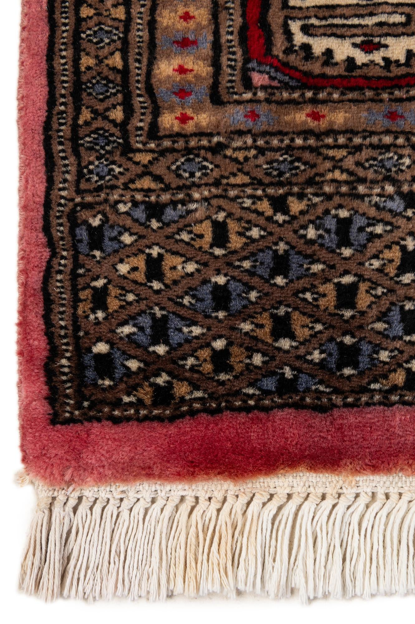 4' 3 x 6' 4 Hand Knotted Bokhara Wool Rug