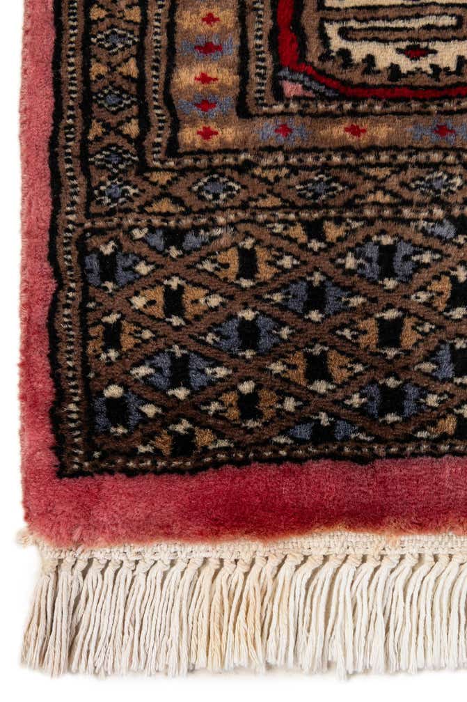 4' 3 x 6' 4 Hand Knotted Bokhara Wool Rug