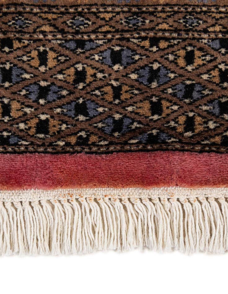 Detail image of 4' 3 x 6' 4  Hand Knotted Bokhara Wool Rug