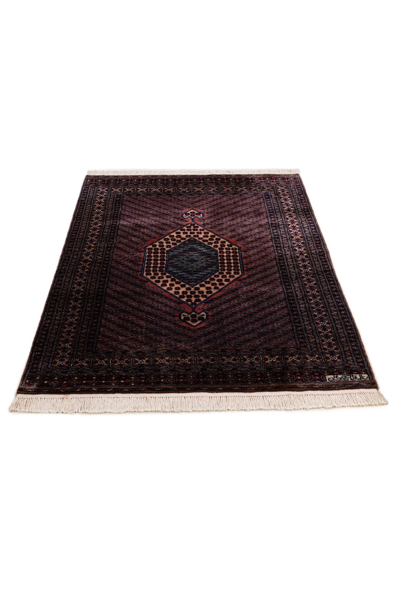 4' 3 x 6' 2 Hand Knotted Bokhara Wool Rug