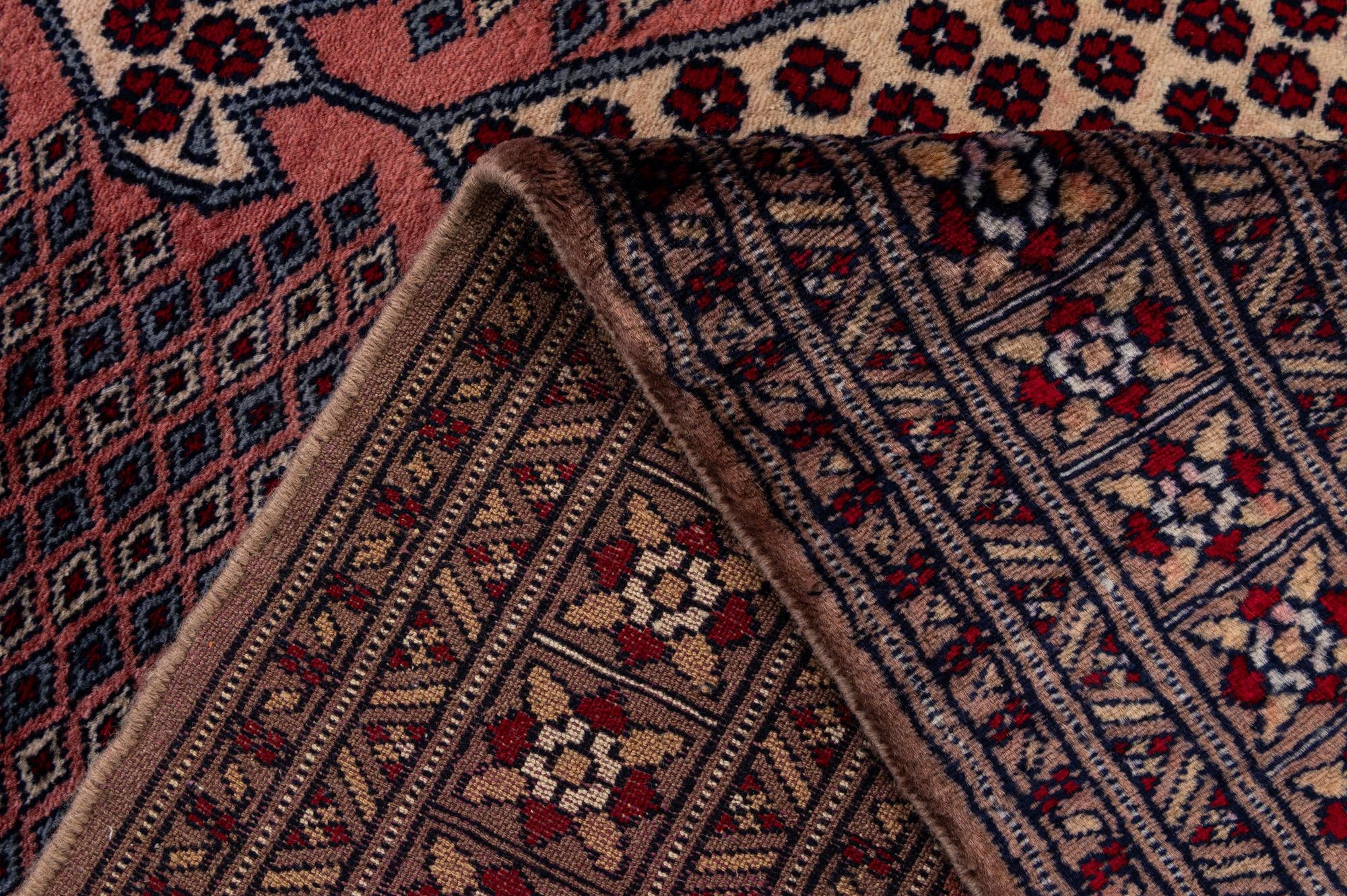 4' 3 x 6' 2 Hand Knotted Bokhara Wool Rug