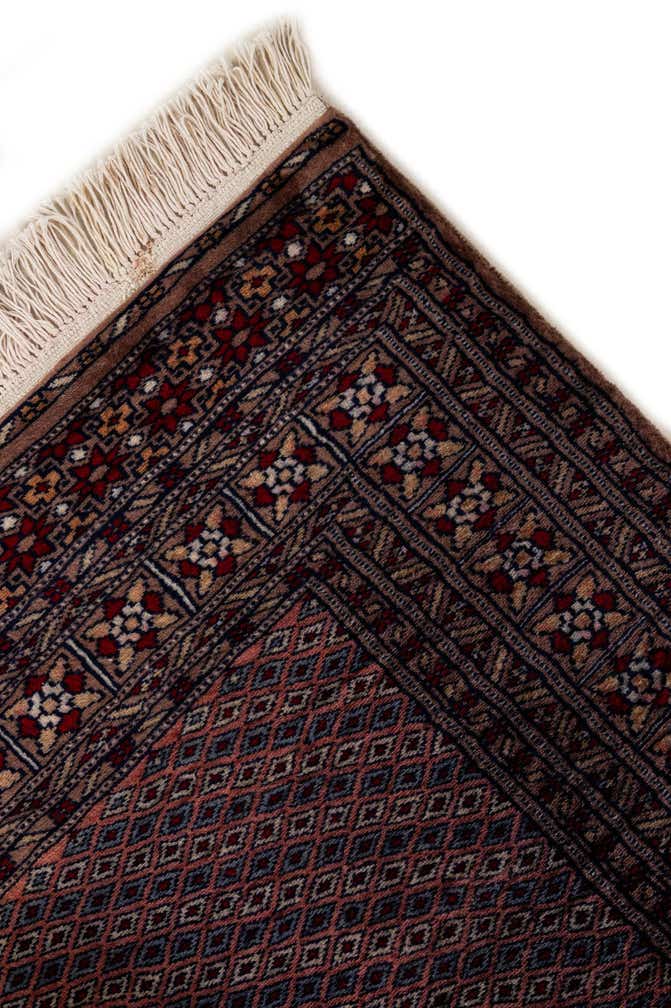 4' 3 x 6' 2 Hand Knotted Bokhara Wool Rug