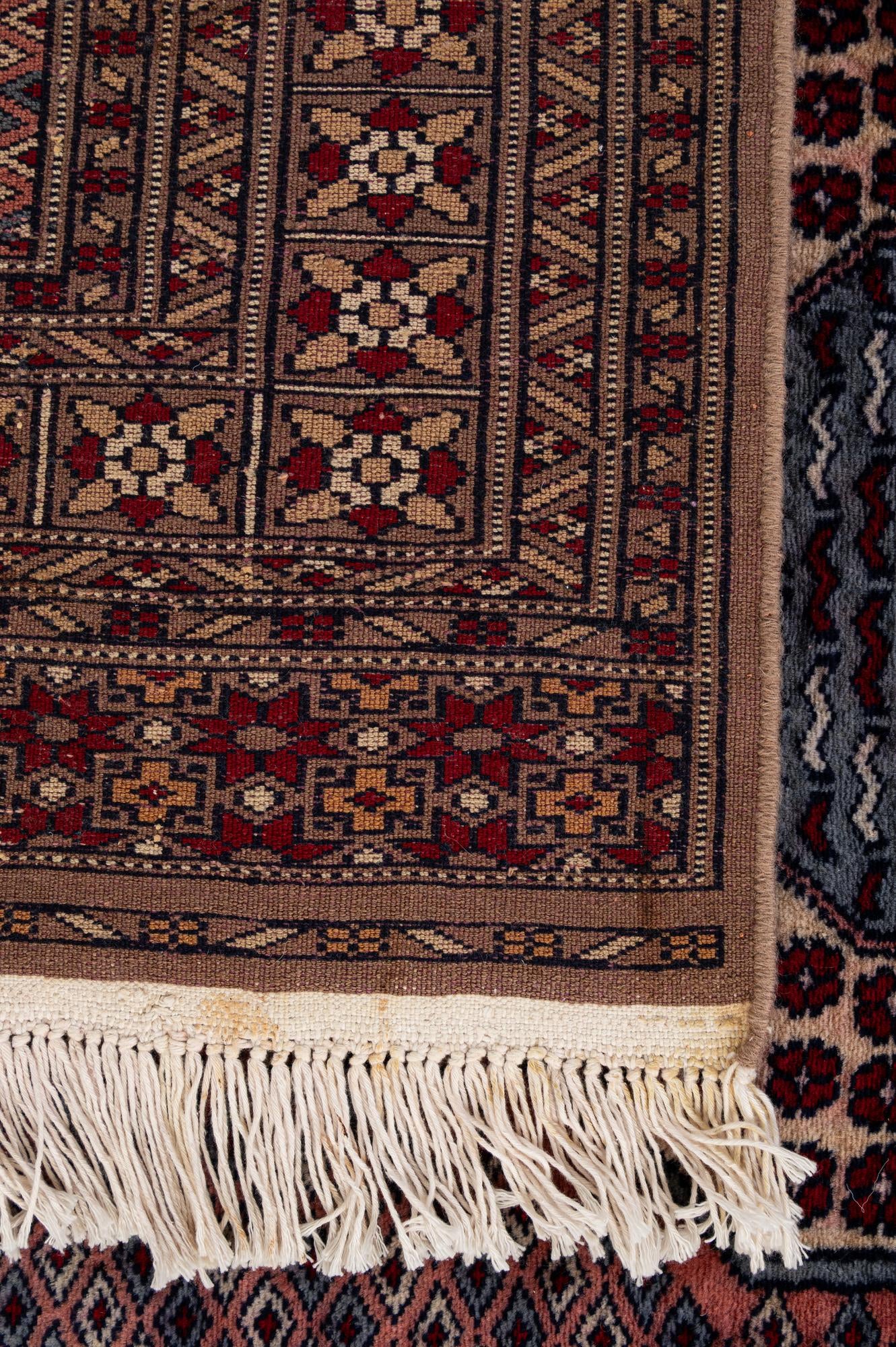 4' 3 x 6' 2 Hand Knotted Bokhara Wool Rug