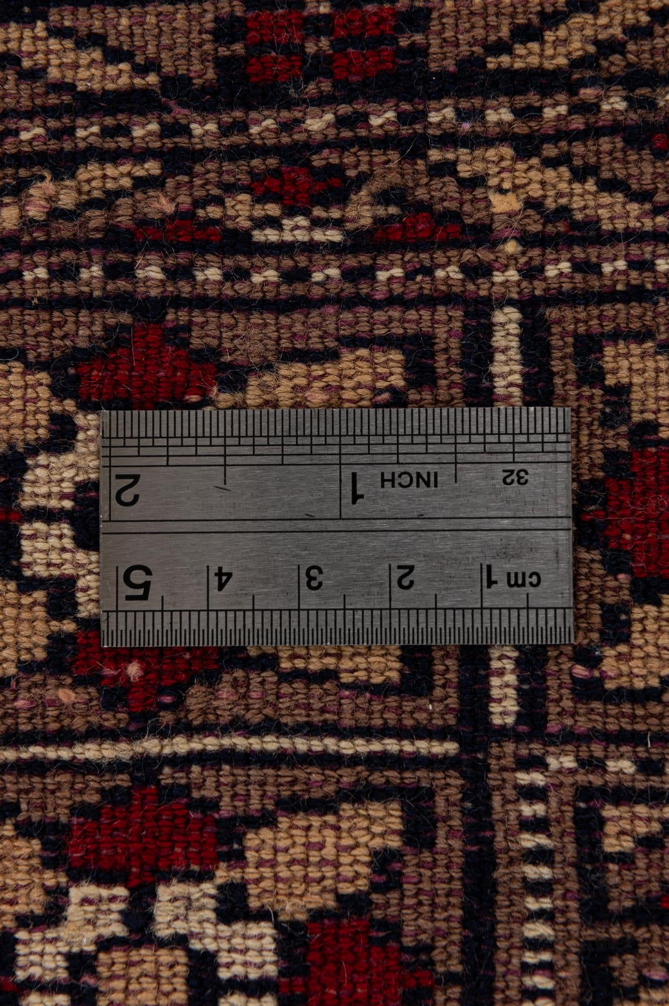 4' 3 x 6' 2 Hand Knotted Bokhara Wool Rug