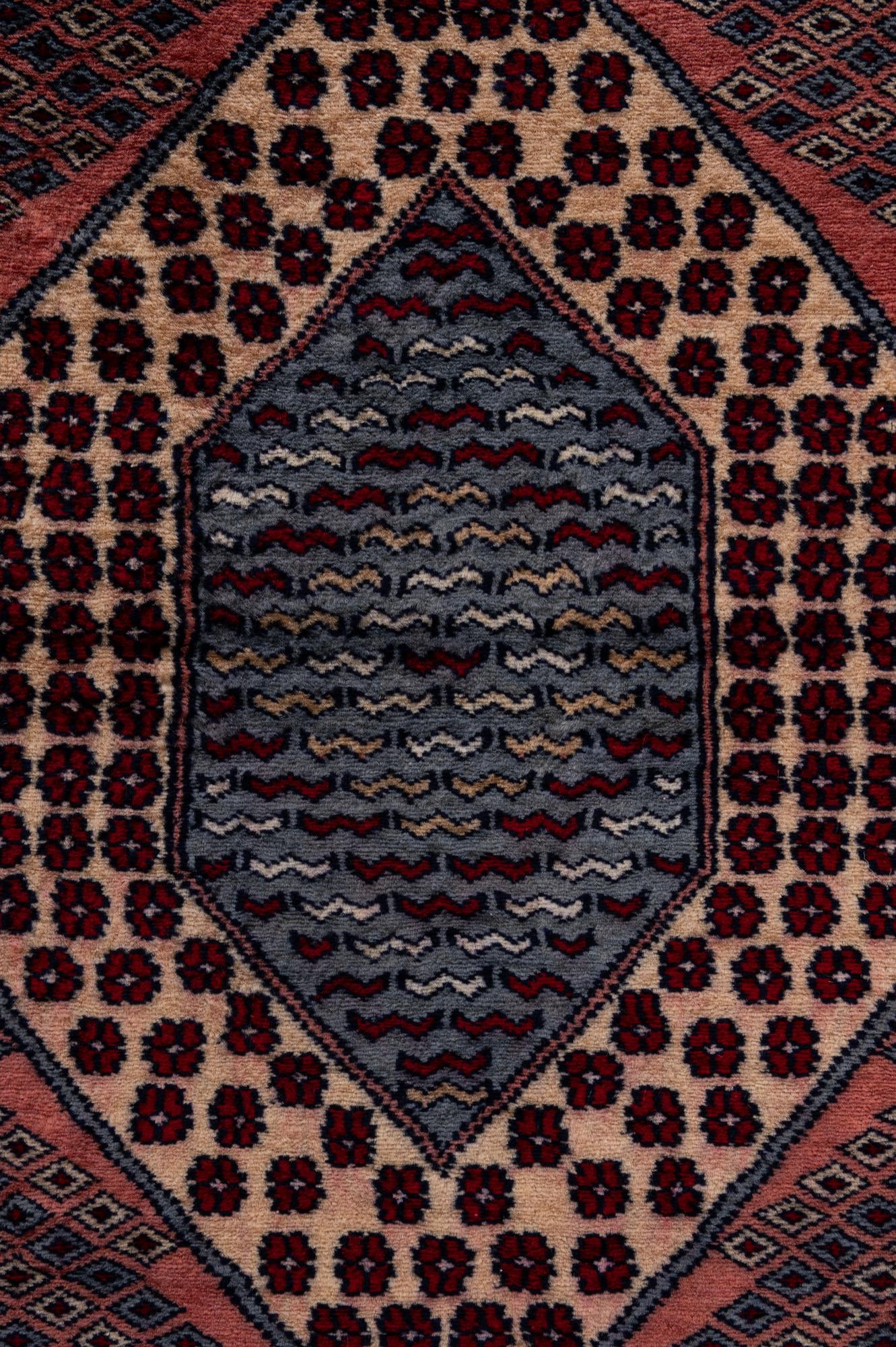 4' 3 x 6' 2 Hand Knotted Bokhara Wool Rug