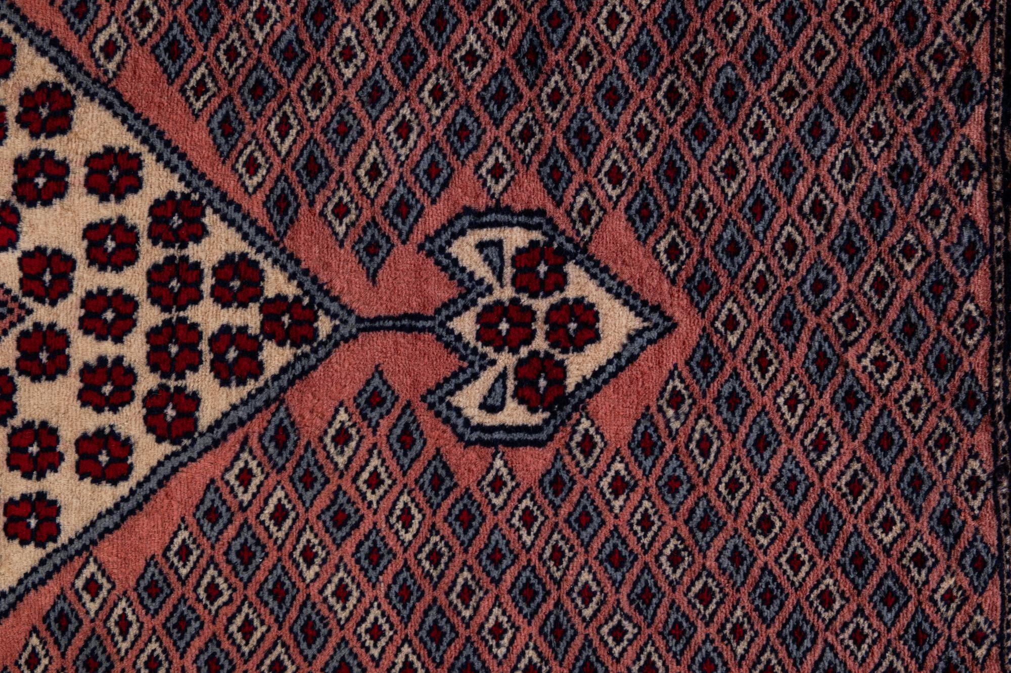 4' 3 x 6' 2 Hand Knotted Bokhara Wool Rug