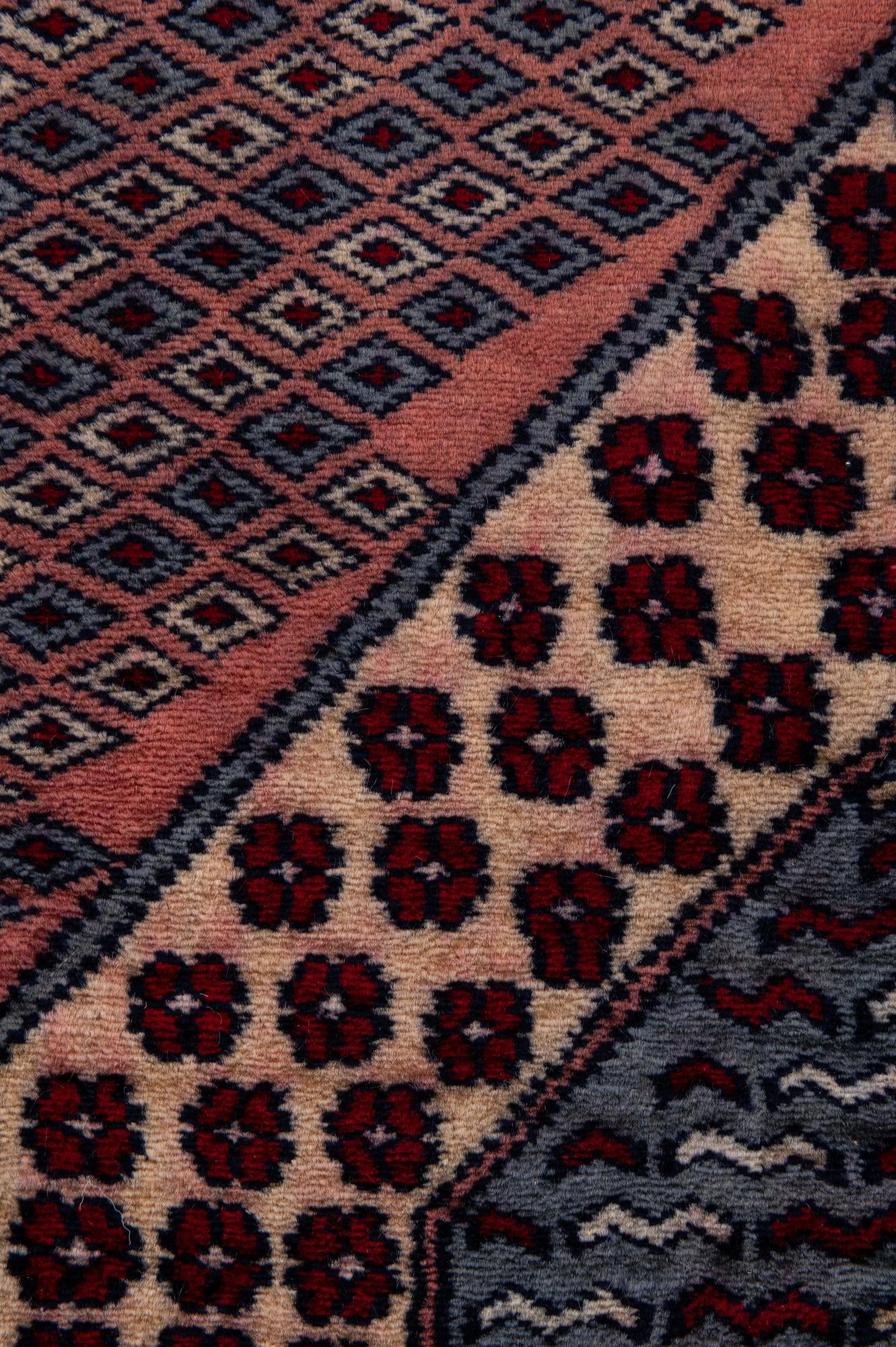 4' 3 x 6' 2 Hand Knotted Bokhara Wool Rug