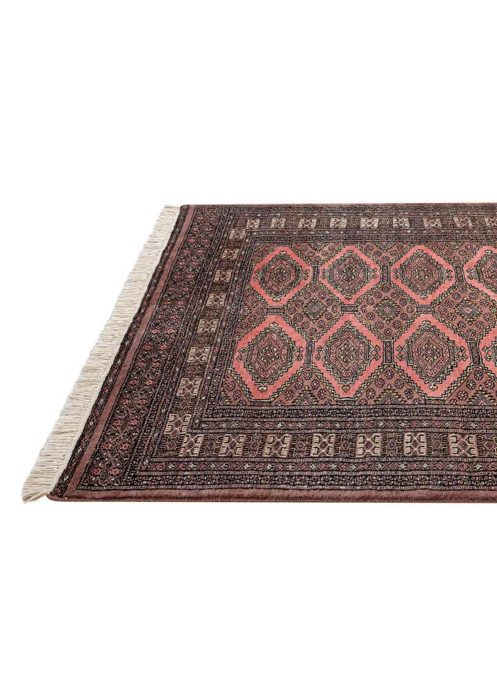4' 2 x 5' 9 Hand Knotted Bokhara Oriental Wool Rug