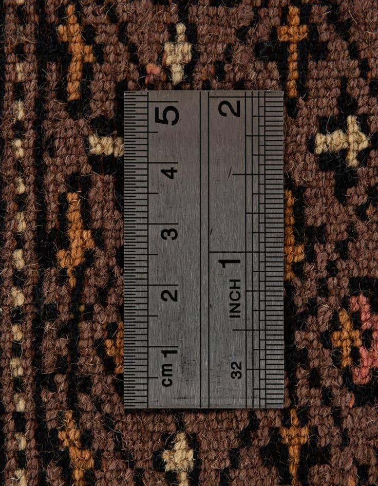 Detail image of 4' 2 x 5' 9  Hand Knotted Bokhara Oriental Wool Rug