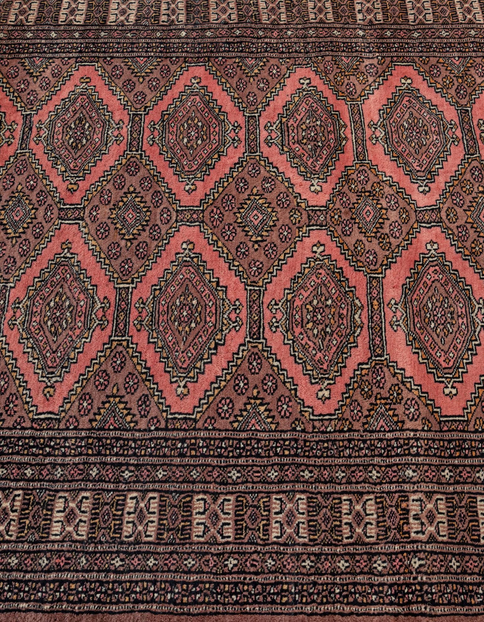 4' 2 x 5' 9 Hand Knotted Bokhara Oriental Wool Rug