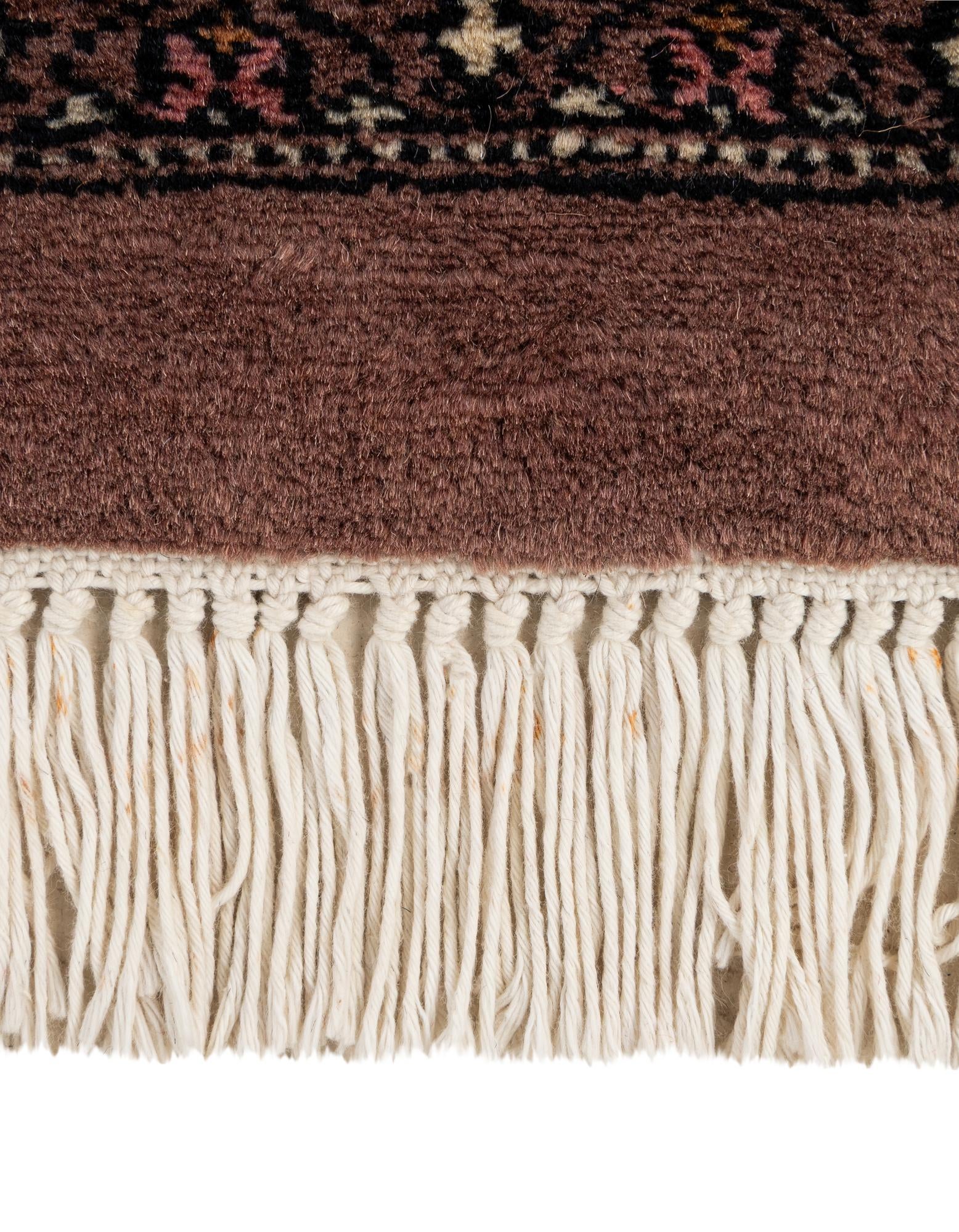 4' 2 x 5' 9 Hand Knotted Bokhara Oriental Wool Rug