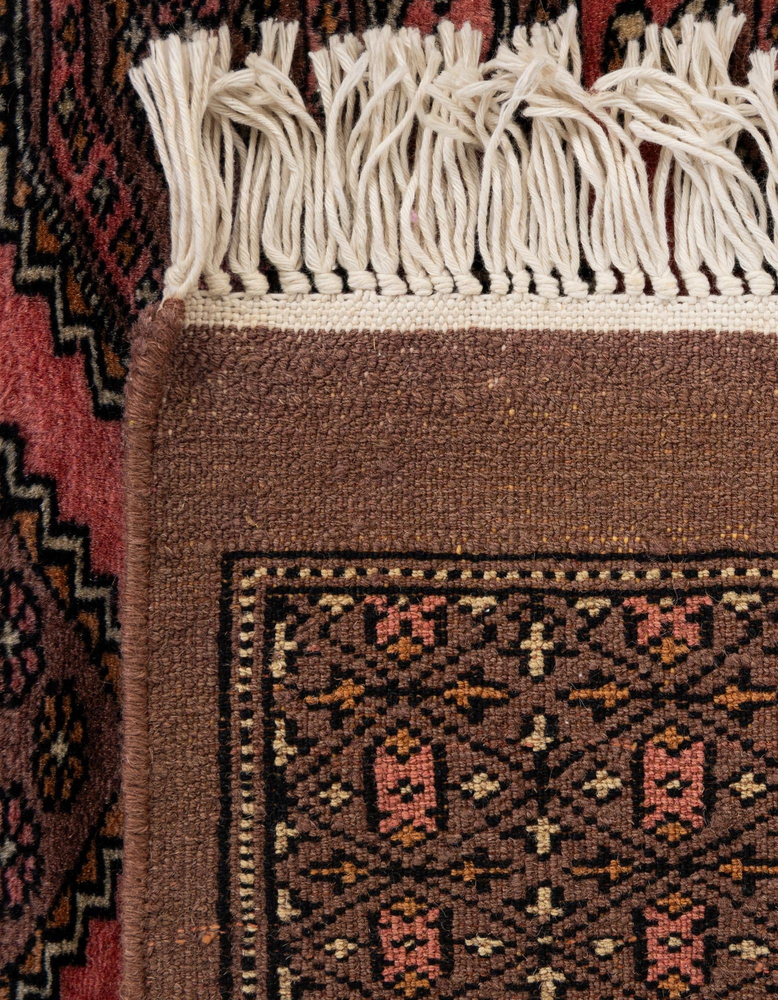 4' 2 x 5' 9 Hand Knotted Bokhara Oriental Wool Rug
