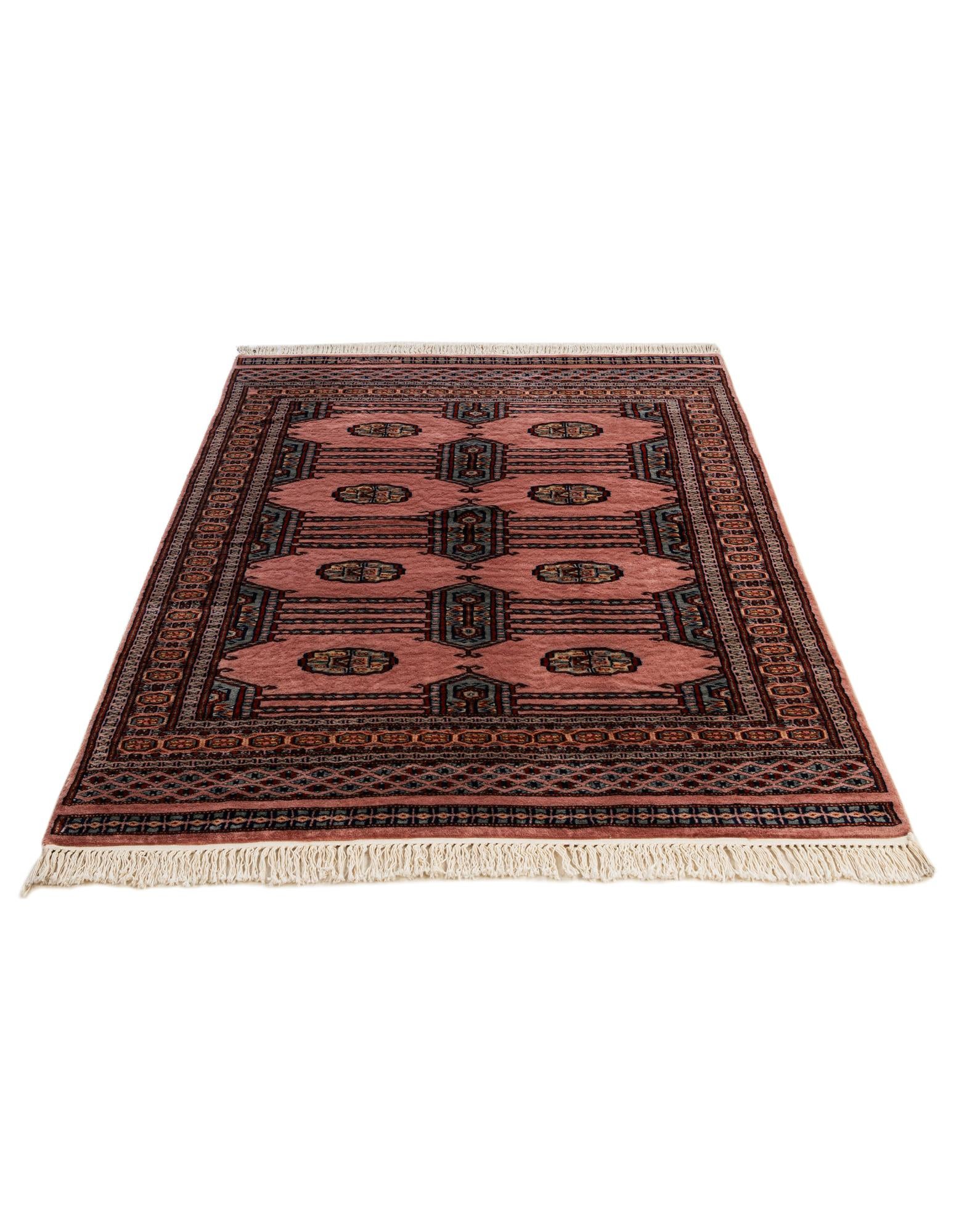 4' x 6' 6 Hand Knotted Bokhara Oriental Wool Rug
