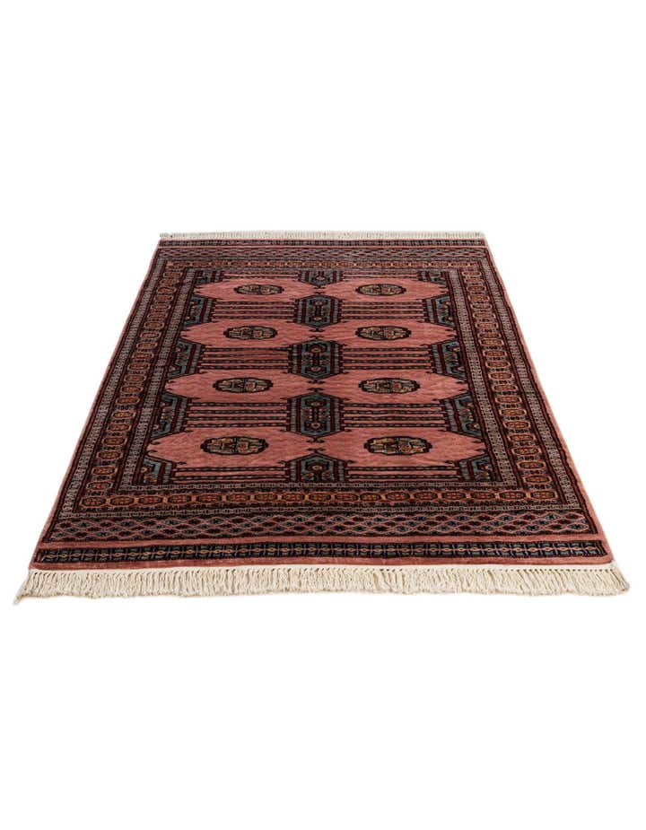 4' x 6' 6 Hand Knotted Bokhara Oriental Wool Rug