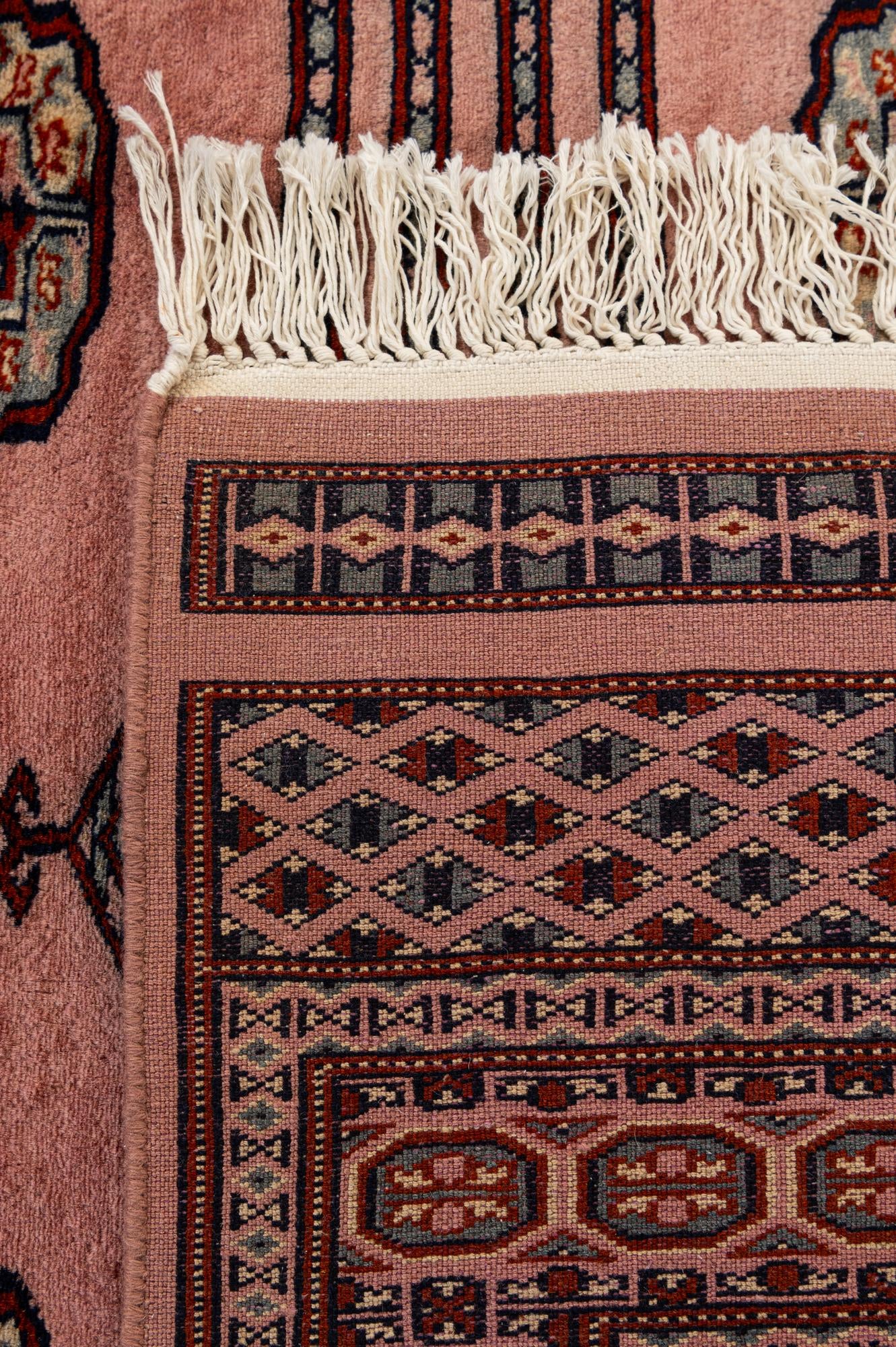 4' x 6' 6 Hand Knotted Bokhara Oriental Wool Rug