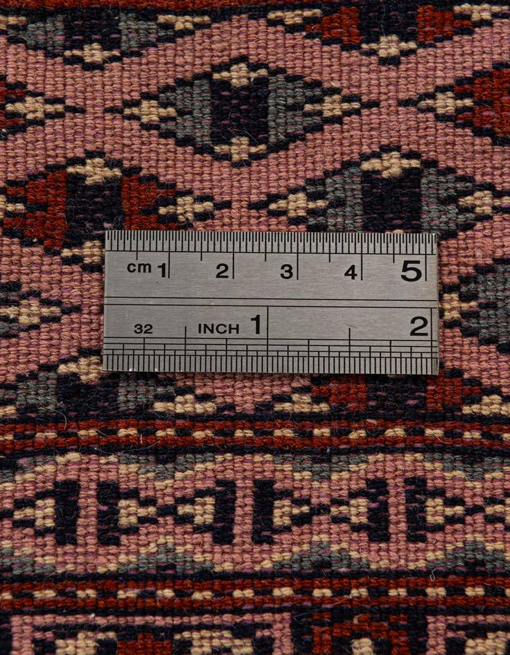 Detail image of 4' x 6' 6  Hand Knotted Bokhara Oriental Wool Rug