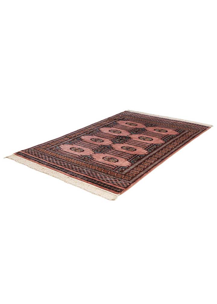 4' x 6' 6 Hand Knotted Bokhara Oriental Wool Rug