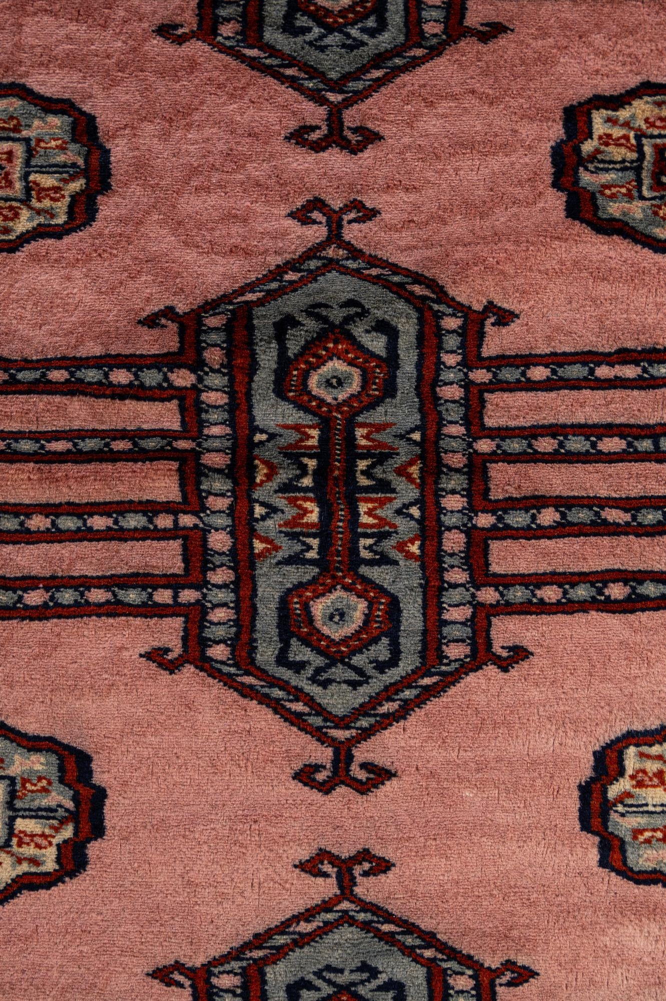 4' x 6' 6 Hand Knotted Bokhara Oriental Wool Rug