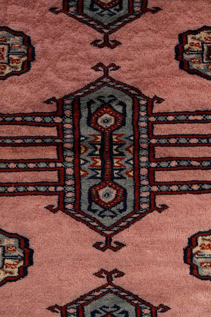 4' x 6' 6 Hand Knotted Bokhara Oriental Wool Rug
