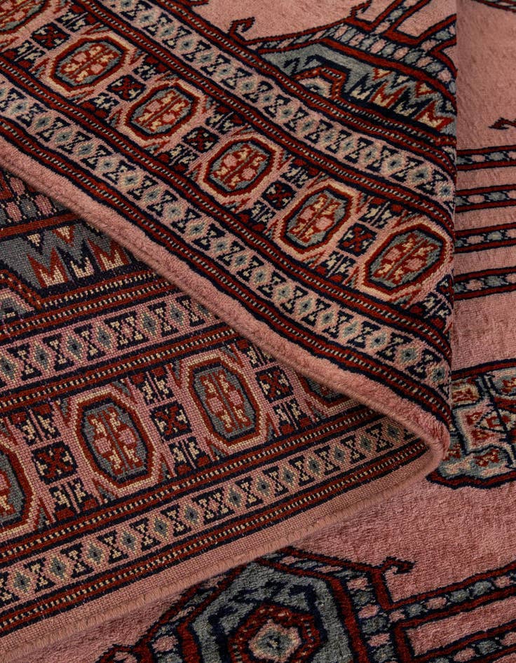 Detail image of 4' x 6' 6  Hand Knotted Bokhara Oriental Wool Rug