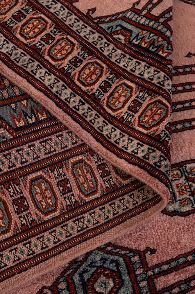 4' x 6' 6 Hand Knotted Bokhara Oriental Wool Rug
