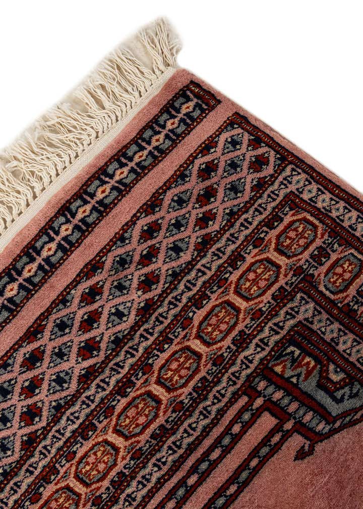 4' x 6' 6 Hand Knotted Bokhara Oriental Wool Rug