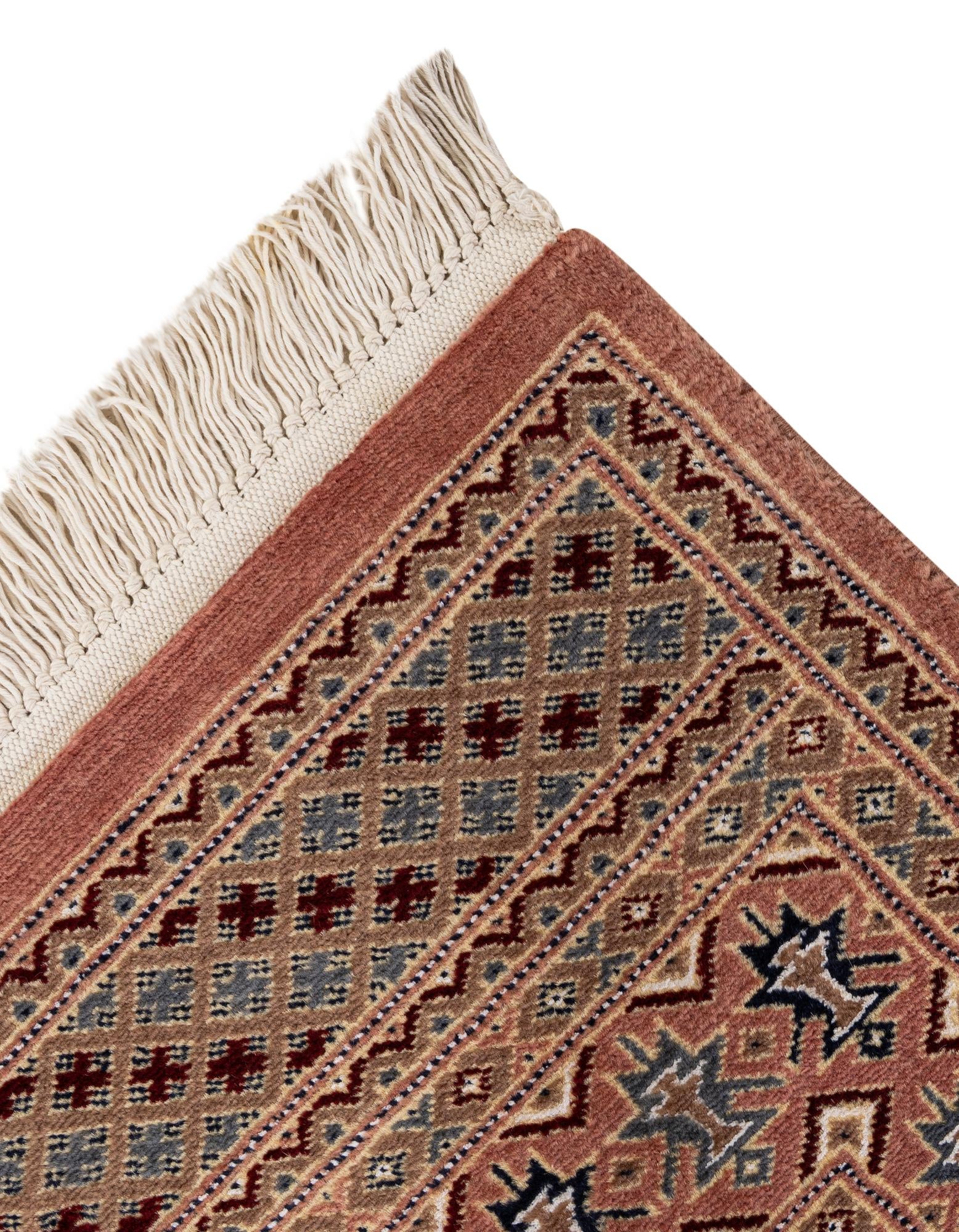 4' 2 x 6' 6 Hand Knotted Bokhara Rug