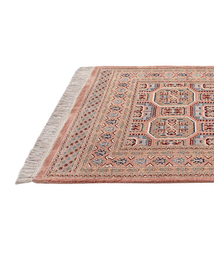 Detail image of 4' 2 x 6' 6 Hand Knotted Bokhara Rug