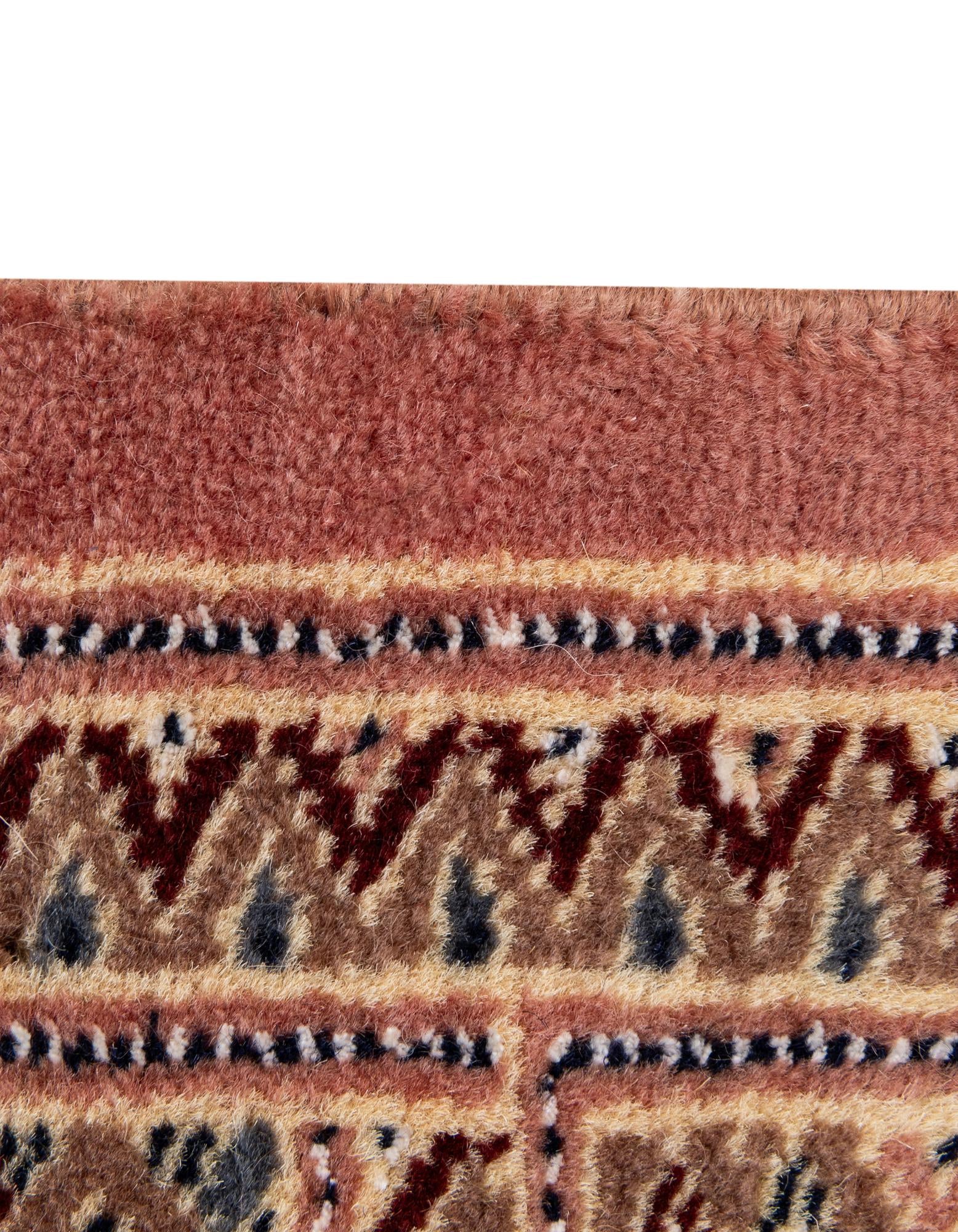 4' 2 x 6' 6 Hand Knotted Bokhara Rug