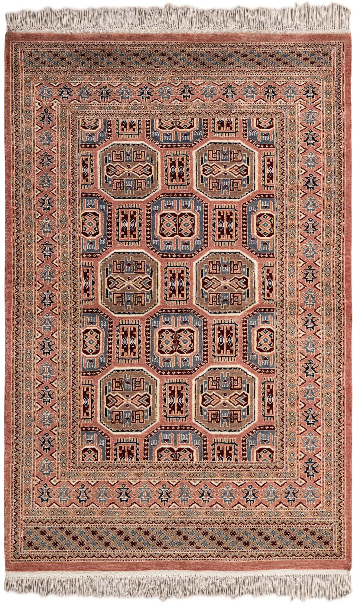4' 2 x 6' 6 Hand Knotted Bokhara Rug