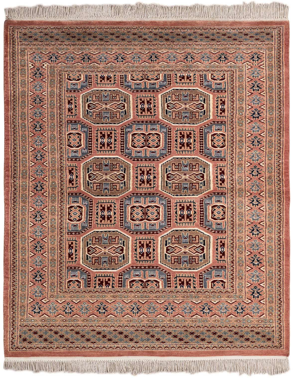4' 2 x 6' 6 Hand Knotted Bokhara Rug