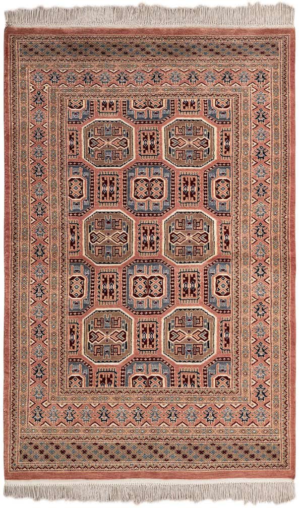 4' 2 x 6' 6 Hand Knotted Bokhara Rug