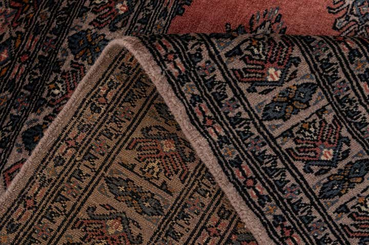 4' 1 x 6' 1 Hand Knotted Bokhara Oriental Wool Rug