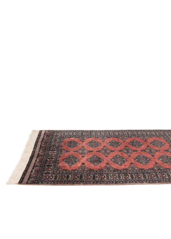 4' 1 x 6' 1 Hand Knotted Bokhara Oriental Wool Rug